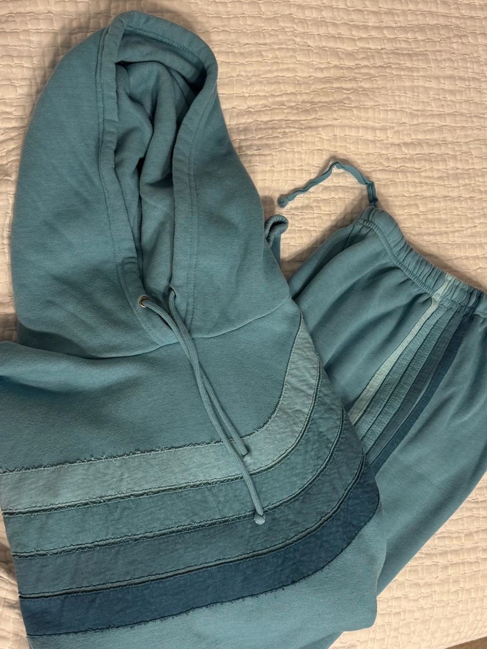 Aviator Nation Aqua Wave Hoodie & Stripe set